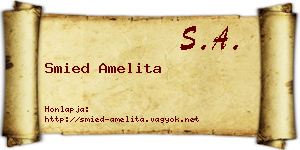 Smied Amelita névjegykártya
